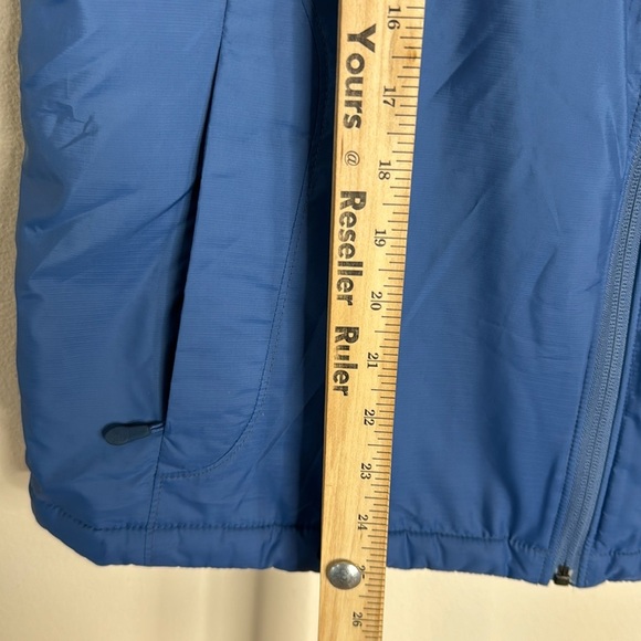 L.L. bean ladies navy blue vest fall winter soft cozy size Large lined cute - Picture 11 of 14